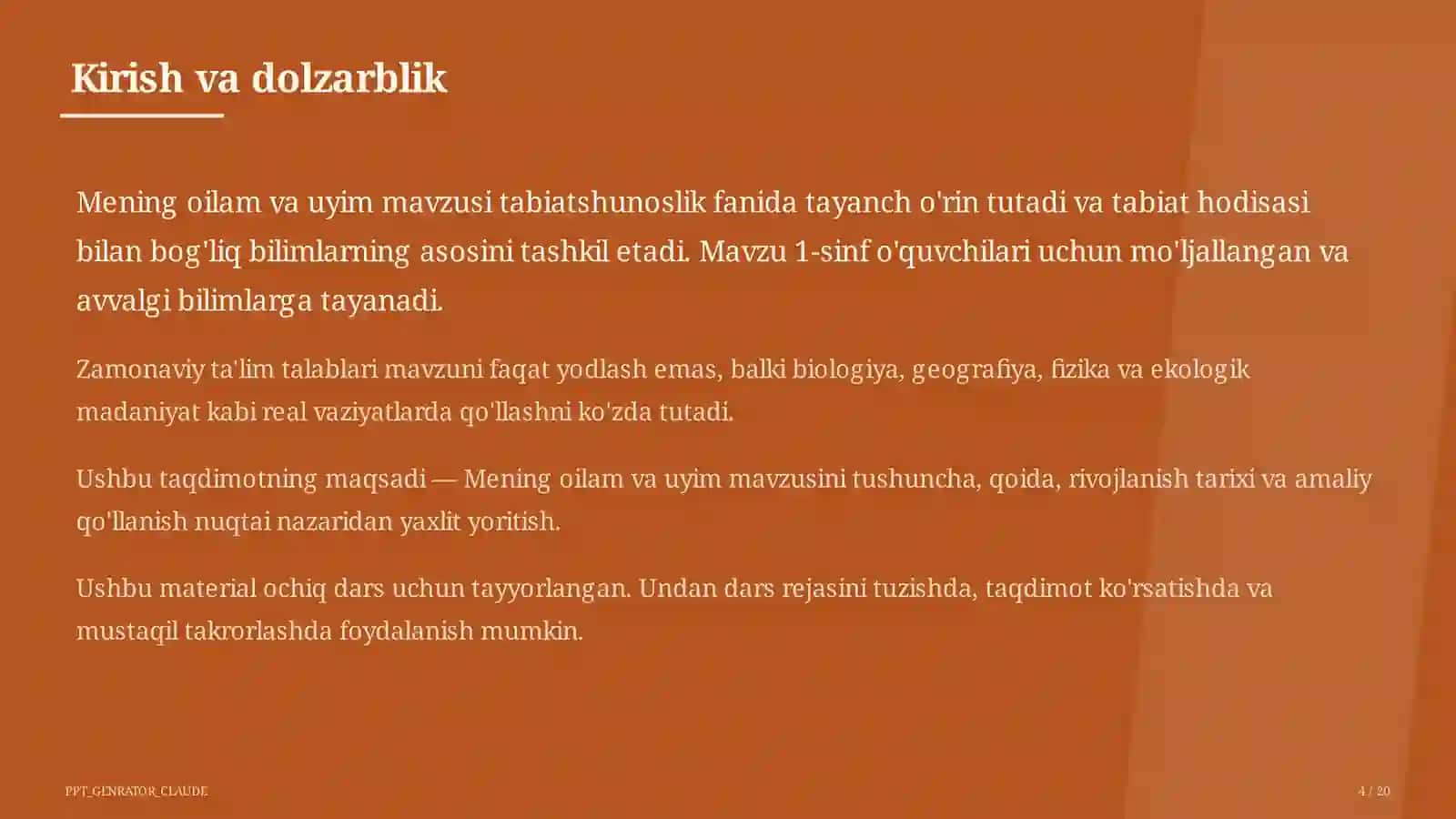 Mening oilam va uyim (1-sinf) 4