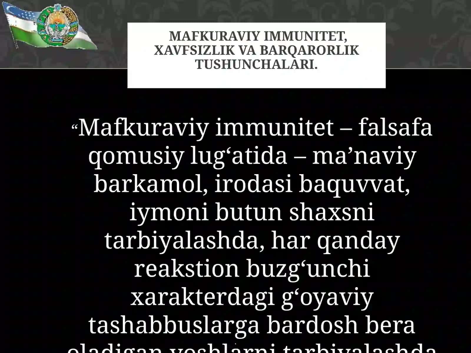 Mafkuraviy immunitet 4