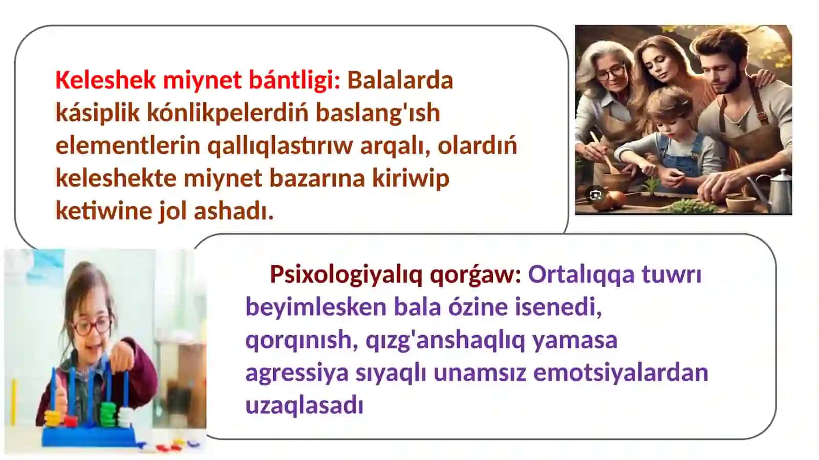Qániygelestirgen mektep oqıwshıların socialliq turmısqa tayarlaw 4