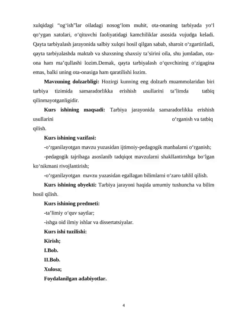 Tarbiya tizimida samaradorlikka erishish usullari 4
