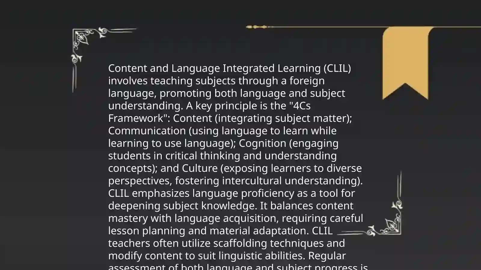 Analysis of CLIL, CBI, TBL, PBL 4