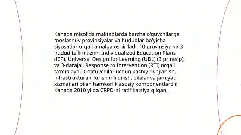 Inklyuziv talimni joriy qilish buyicha chet el tajribalari 4