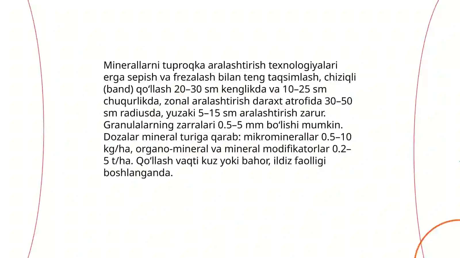 Bogʻlarda yangi minerallarni qoʻllash texnologiyasi 4