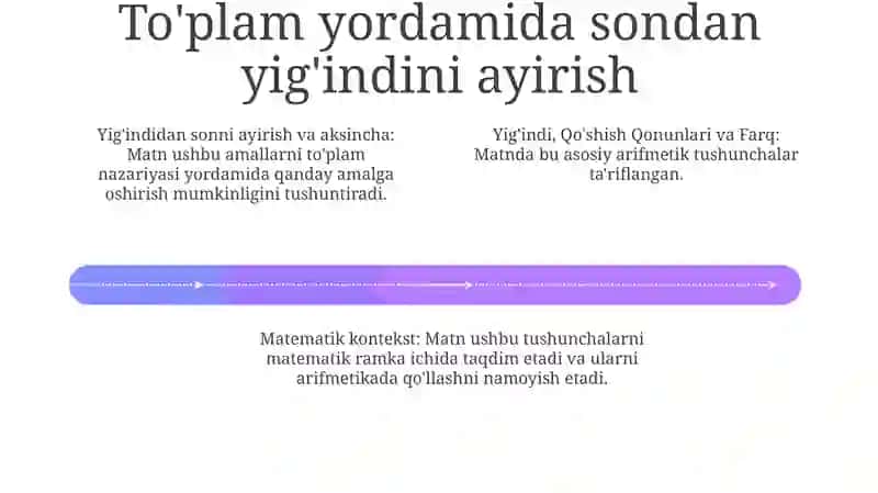 Yig'indidan ayirish 4
