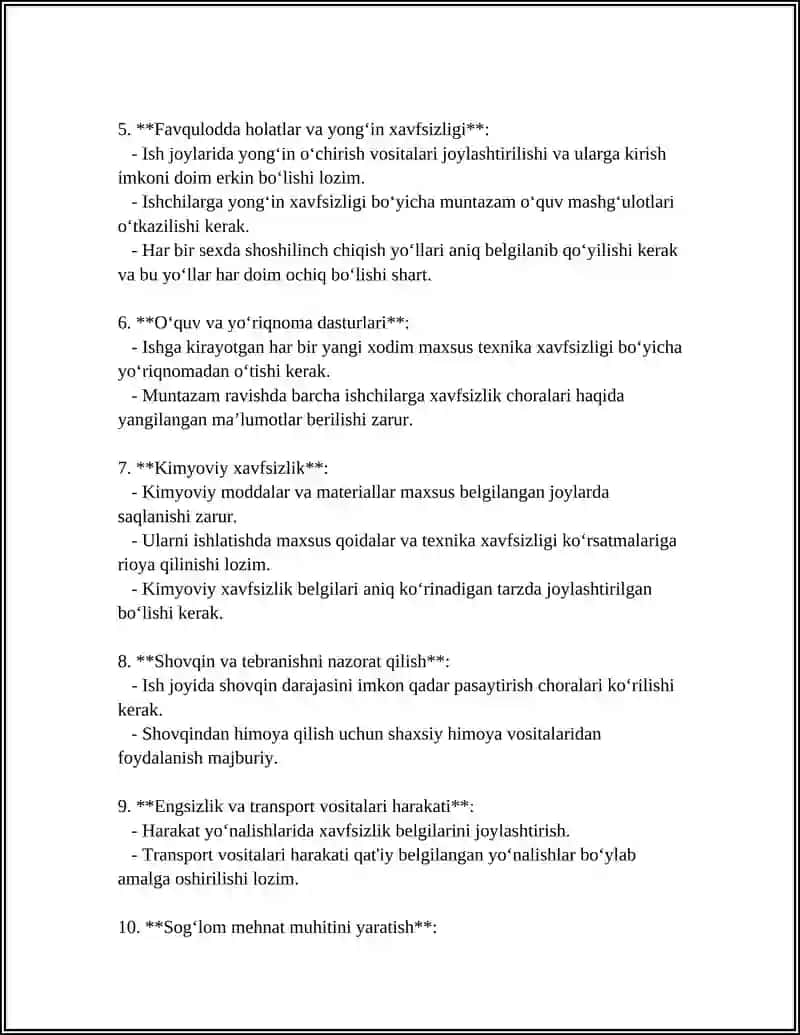 MASHINASOZLIK SEXLARIDA TEXNIKA HAVFSIZLIGI 4