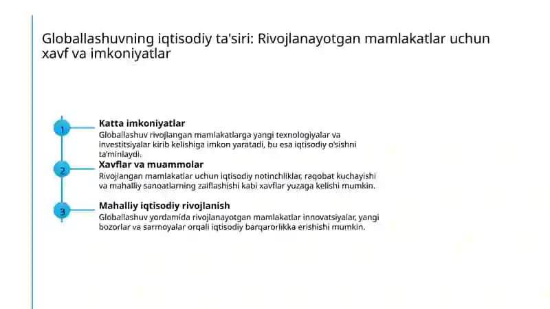 Jaxon iqtisodiyoti globalashuvi muammolarining oqibatlari va xal etish yo‘lari 4