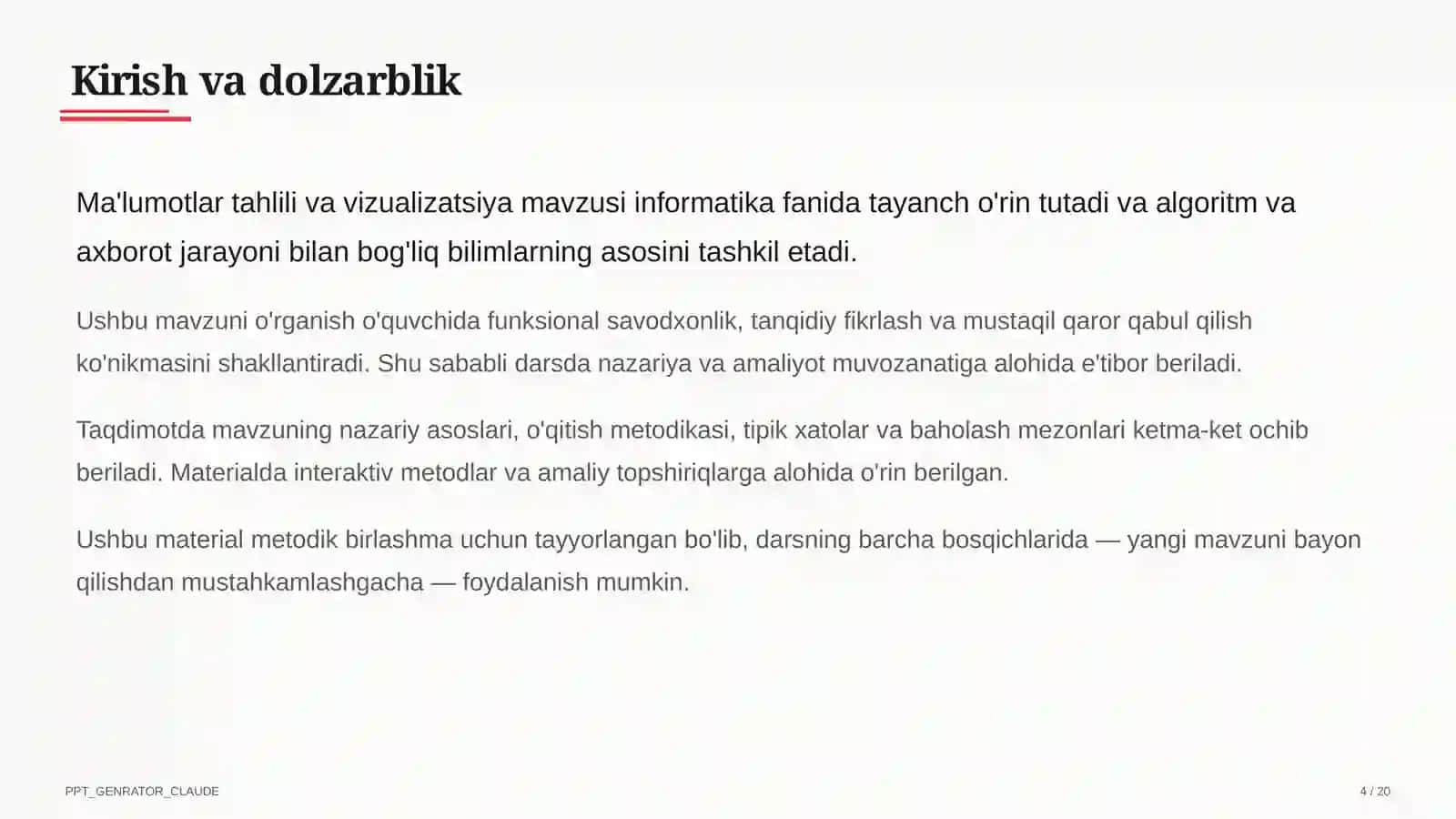 Ma'lumotlar tahlili va vizualizatsiya (11-sinf) 4