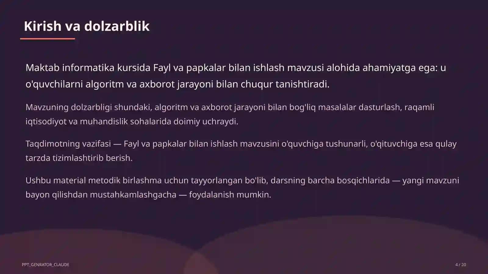 Fayl va papkalar bilan ishlash (5-sinf) 4