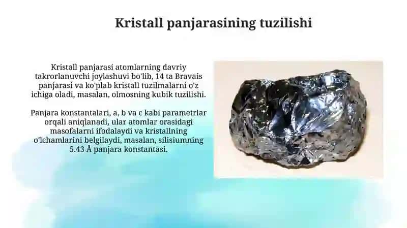 Yarim oʻtkazgichlarning zonaviy nazariyasi asoslari 4
