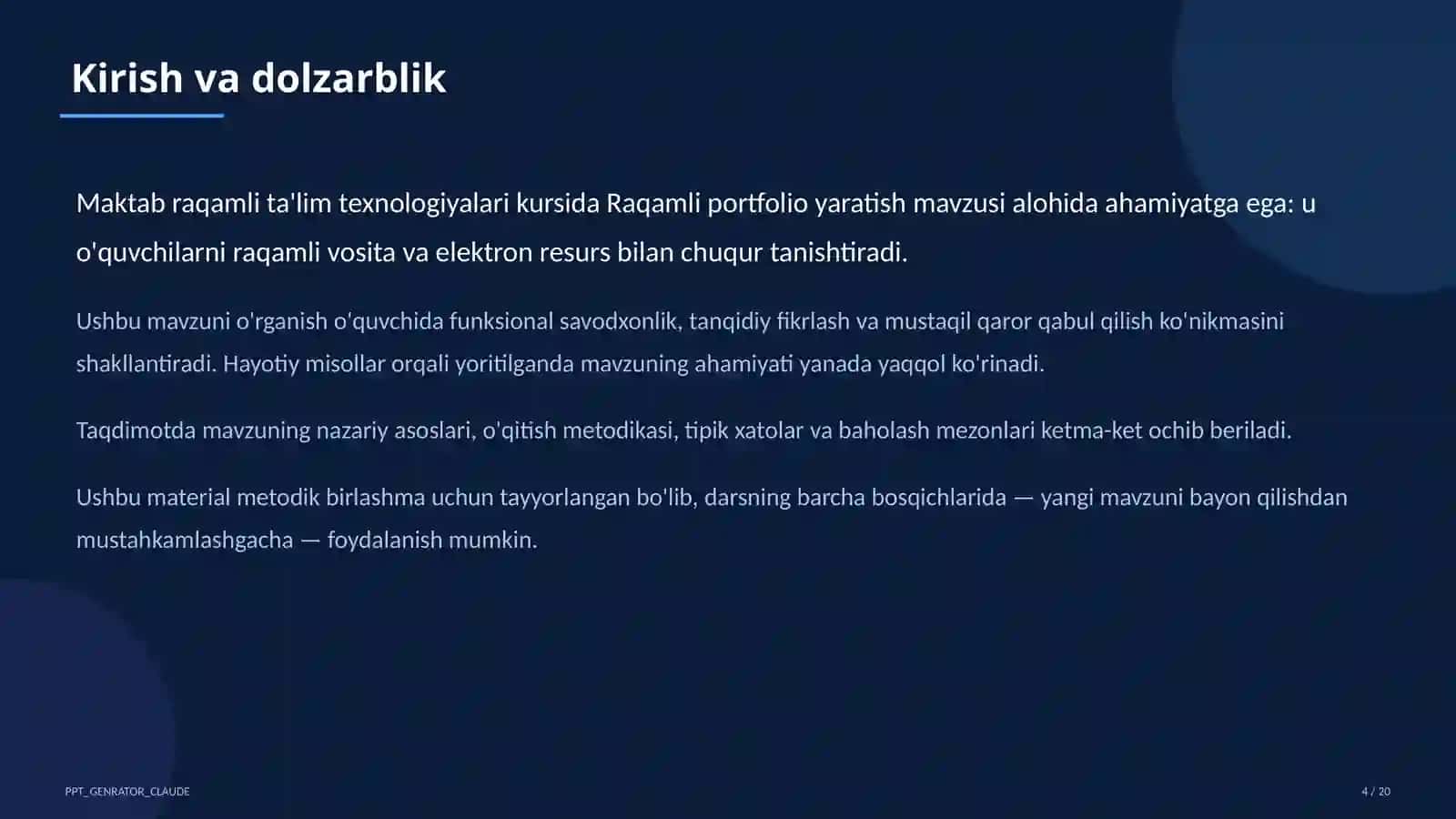 Raqamli portfolio yaratish 4