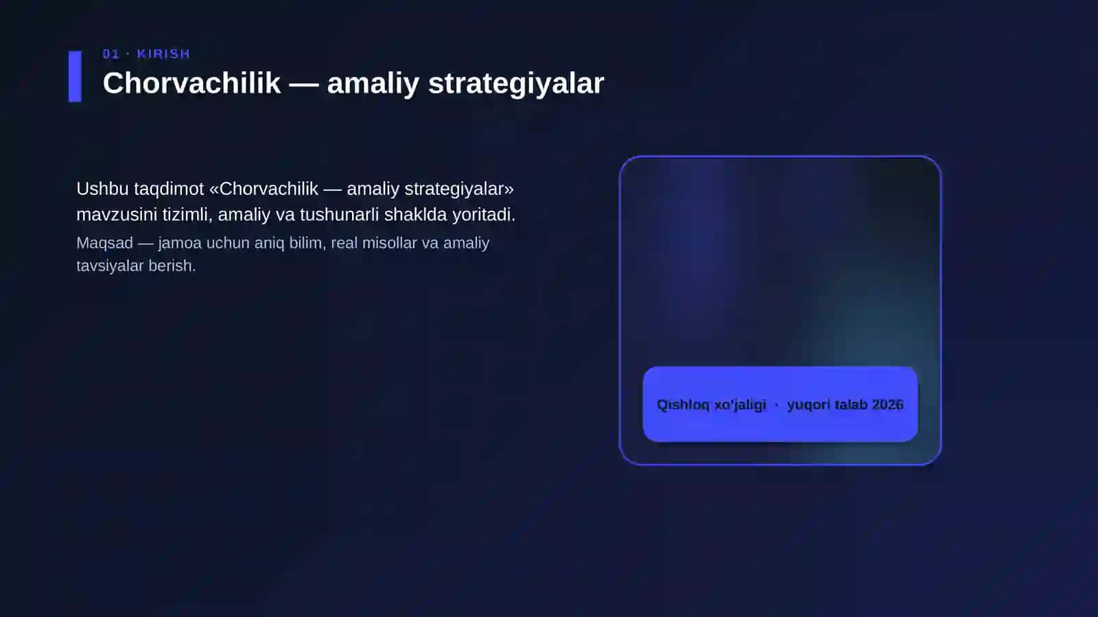 Chorvachilik — amaliy strategiyalar 4