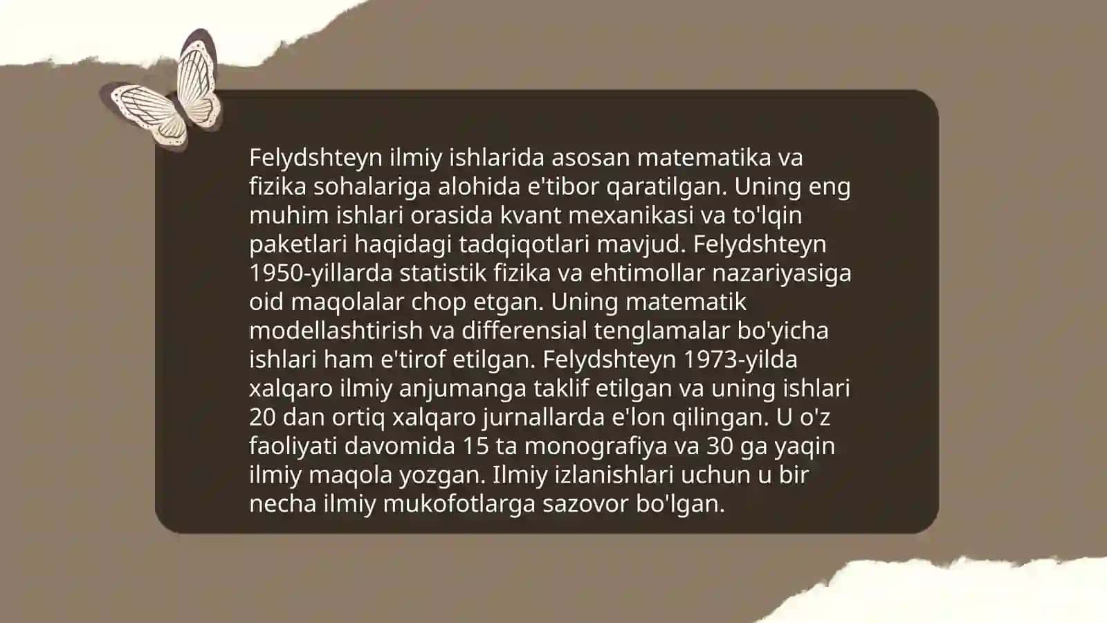 Devid Losifovich Felydshteynning tarjimai holi 4
