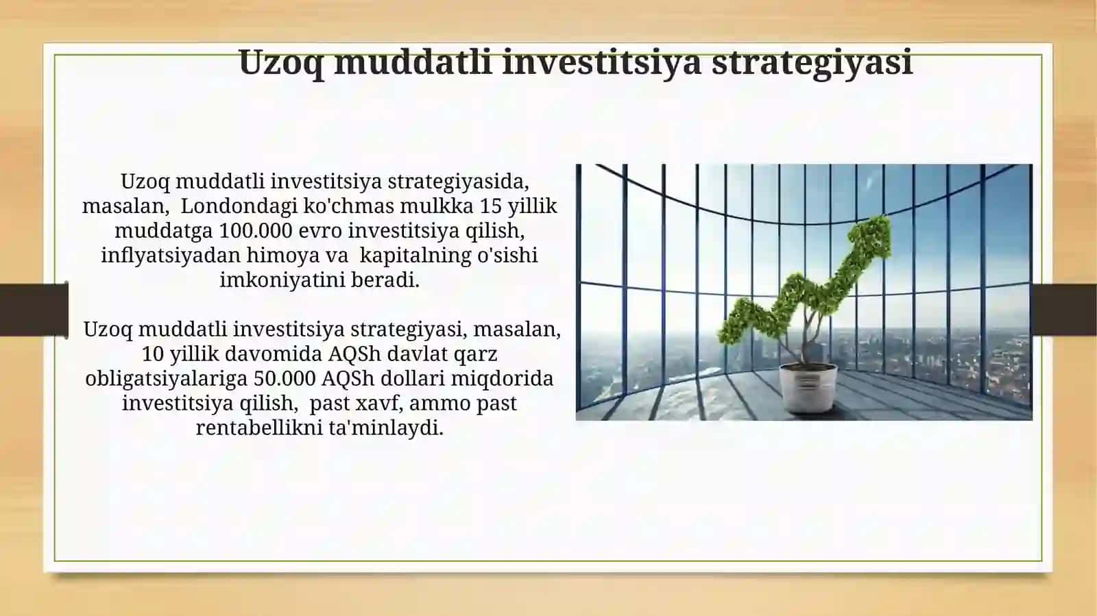 Investitsiya muhitida investitsion salohiyatni o'rni 4