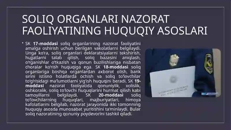 Soliq organlarini zaxira faoliyatini tashkil qilishning shakllari va zamonaviy usullari 4
