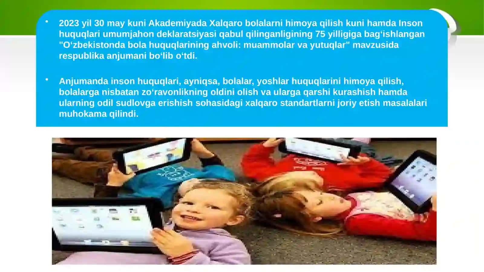 O‘zbekiston respublikasida bolalarning huquqlari va erkinliklari 4