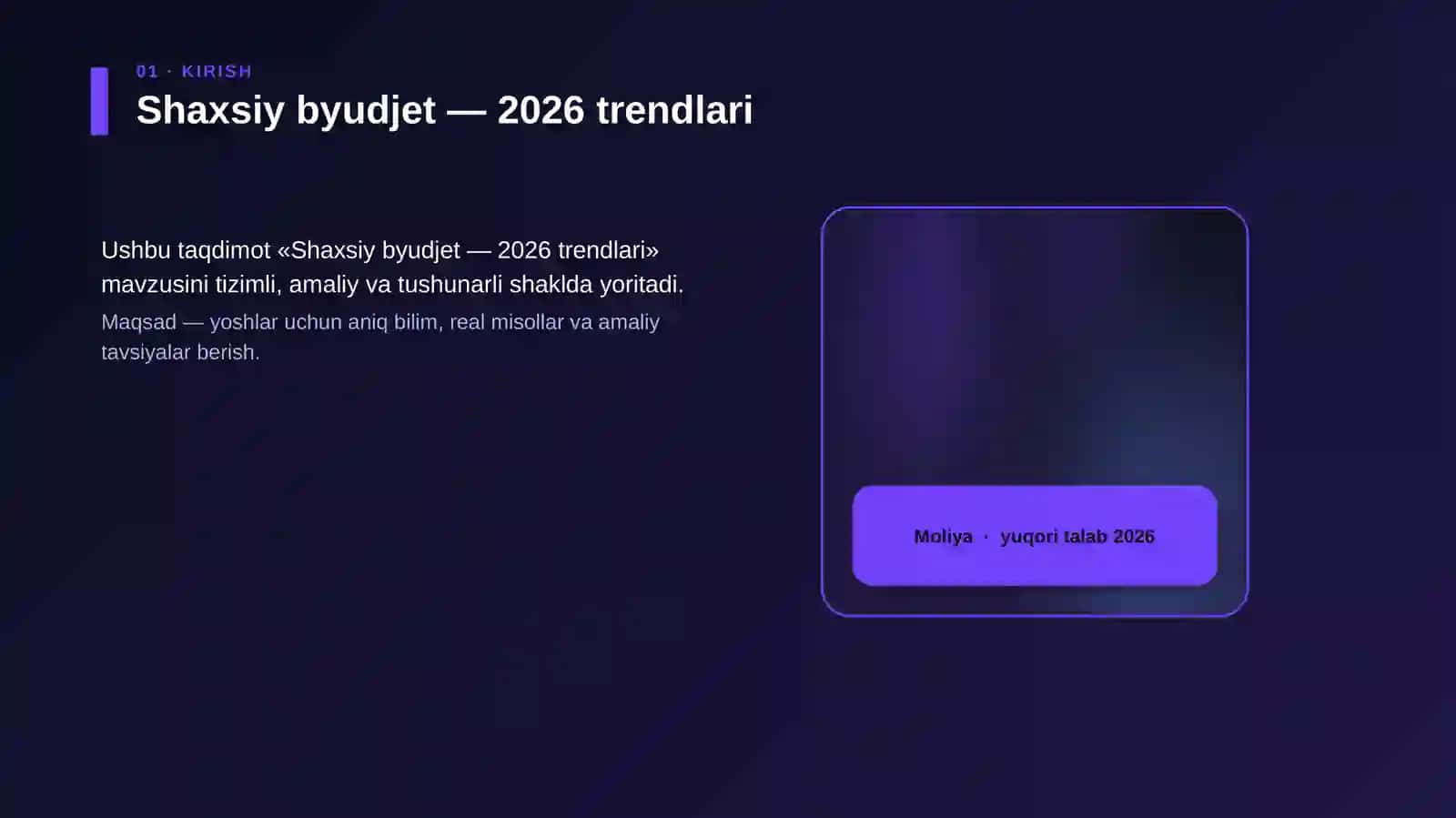 Shaxsiy byudjet — 2026 trendlari 4