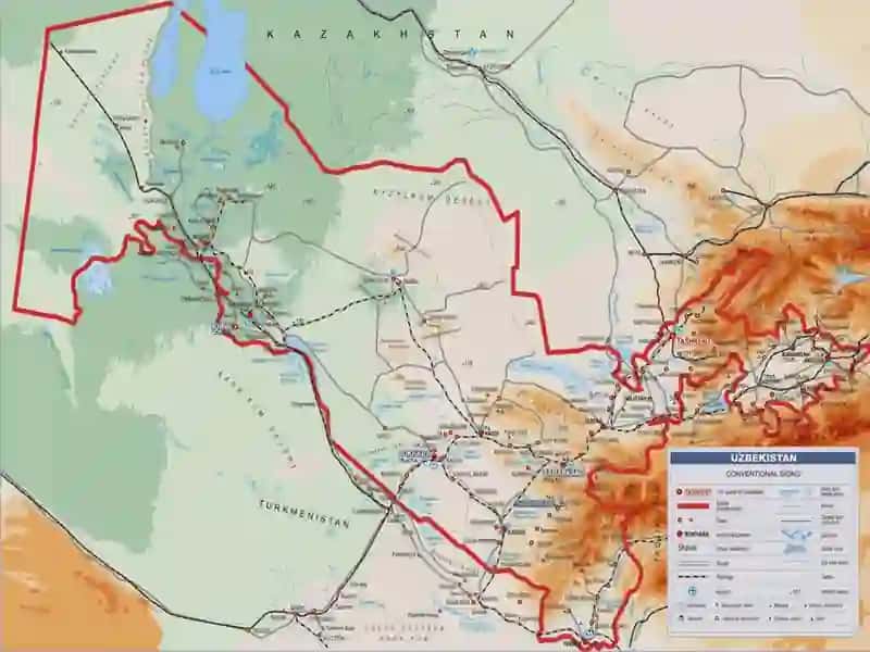 O‘ZBEKISTONNING GEOGRAFIKO‘RNI, CHEGARALARI VAMAYDONI 4