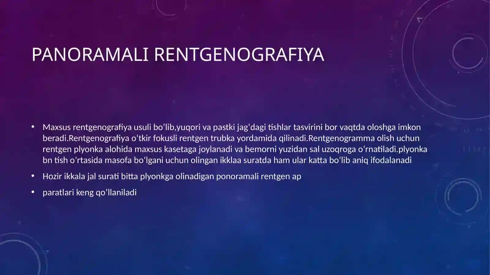 Ovqat hazm qilish tizimi kasalliklari, radiologik tekshirish usullari va ularning afzalliklari va ahamiyati 4