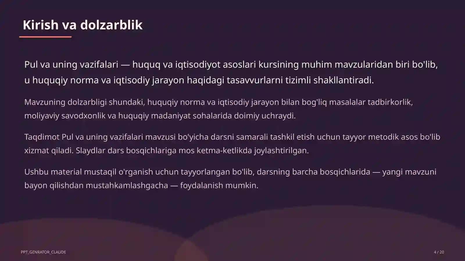 Huquq va iqtisodiyot asoslari (9–11) 4