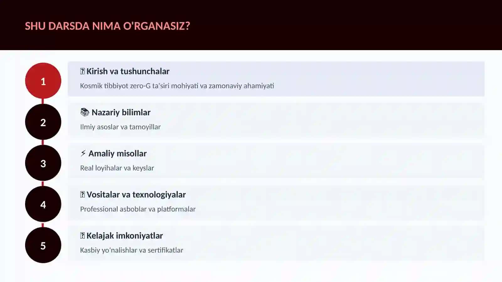 Kosmik tibbiyot zero-G ta'siri 4