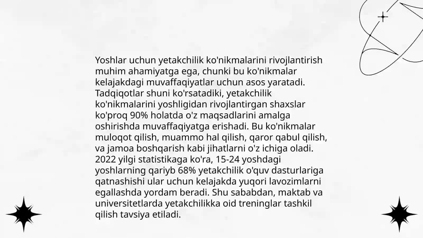 Liderlik va tashkilotchi yoshlarni ijtimoiy pedagogik qo'llab quvvatlash 4