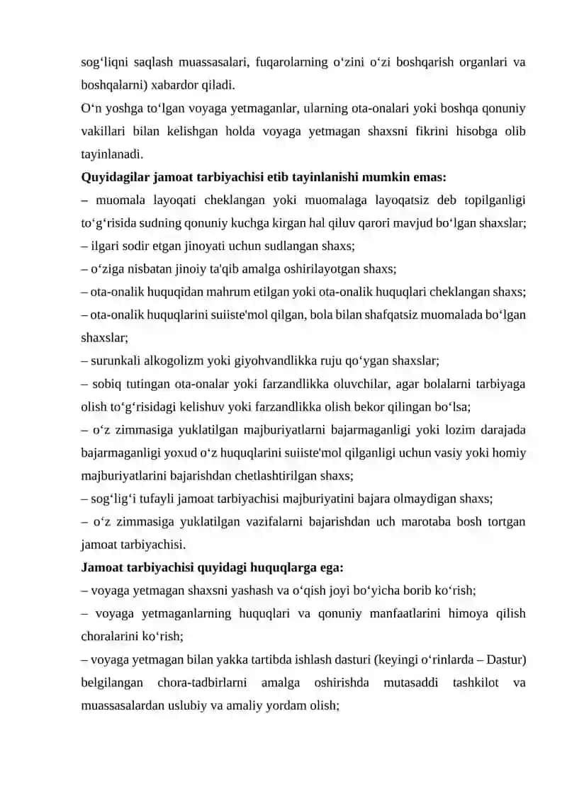 Jamoat tarbiyachilarini tayinlash 4