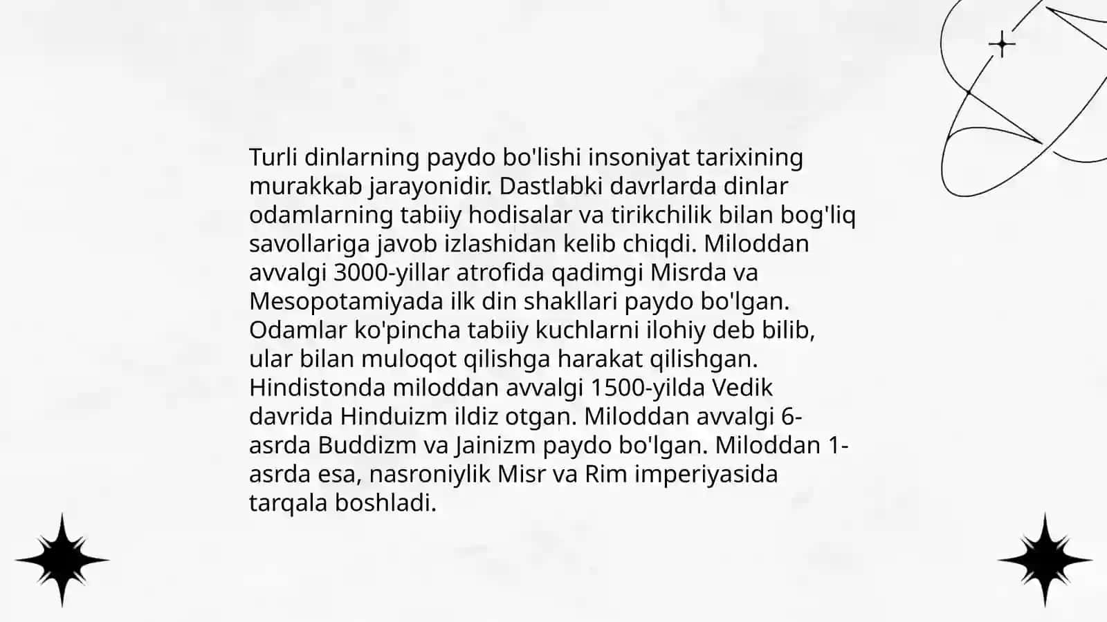 Jahon dinlarining qiyosiy taxlili 4