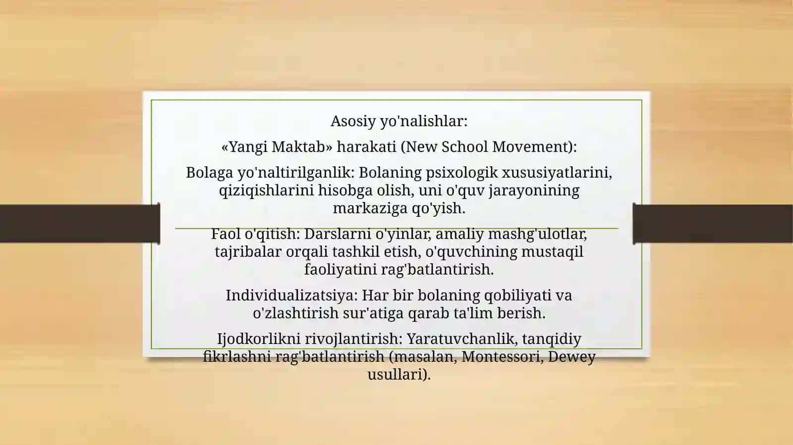 Pedagogika va ta'limning reformatorlik jarayoni 4