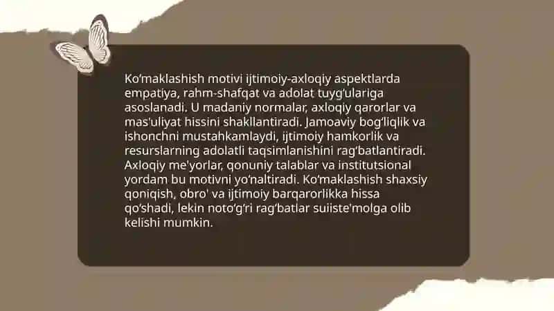 Ko‘maklashish motivi 4