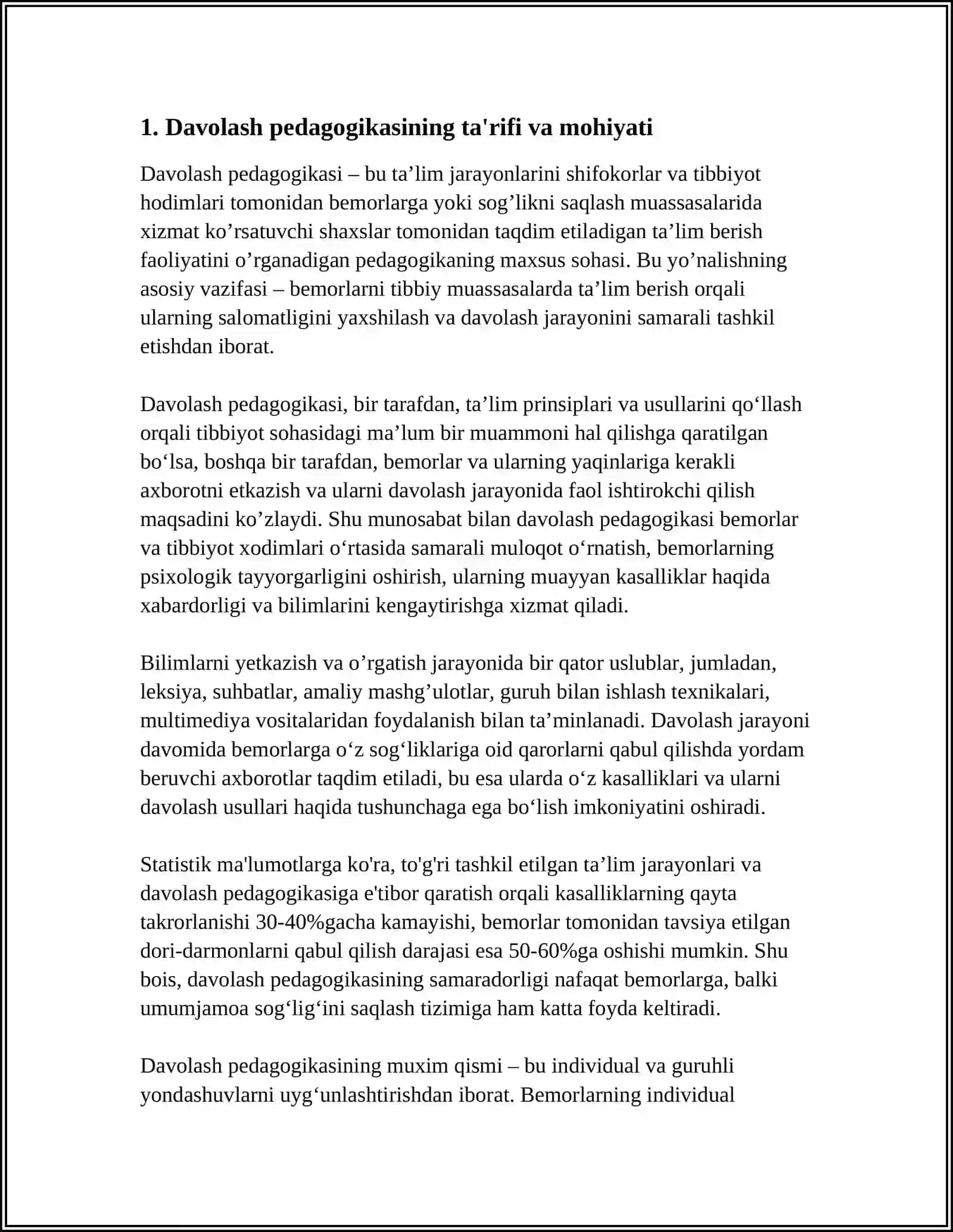 IJTIMOIY INSTITUTLAR TIZIMIDA DAVOLASH PEDAGOGIKASINING O’RNI VA UNING HUQUQIY ASOSLARI 4