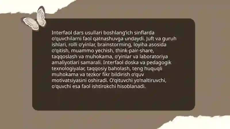 Boshlang'ich sinflarda ta'lim metodlari va vositalari 4