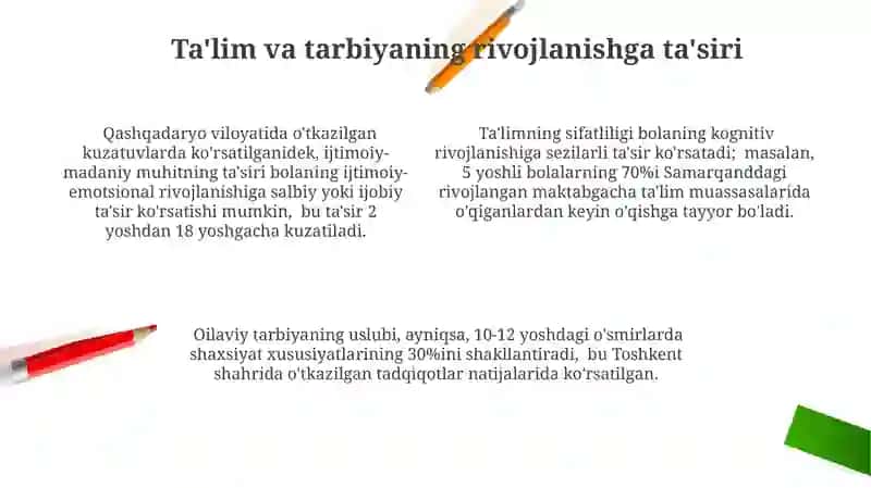 Yosh davrlar psixologiyasi vazifalari 4