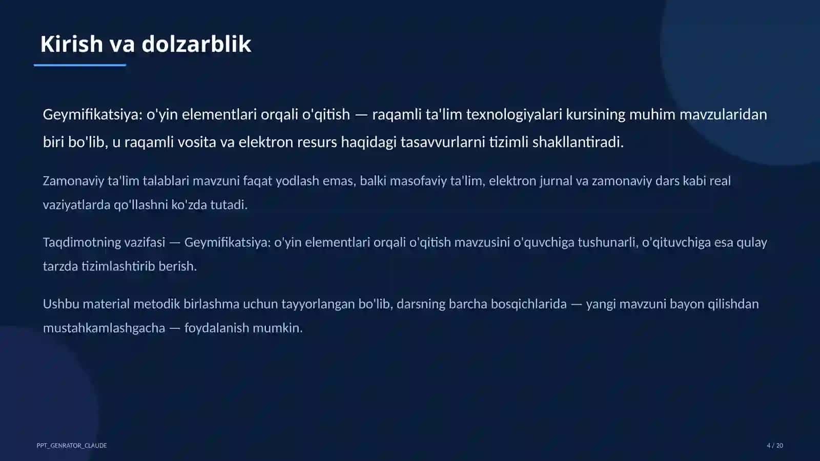 Geymifikatsiya: o'yin elementlari orqali o'qitish 4