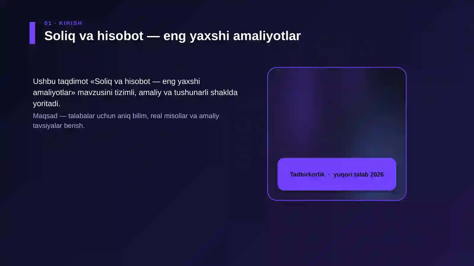 Soliq va hisobot - eng yaxshi amaliyotlar 4