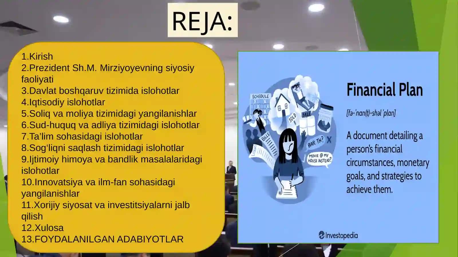 YANGI O`ZBEKISTONDA AMALGA OSHIRILAYOTGAN ISLOHOTLAR 4