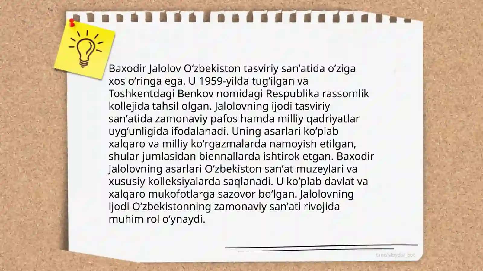 Baxodir Jalolovning ijodiy uslubi 4