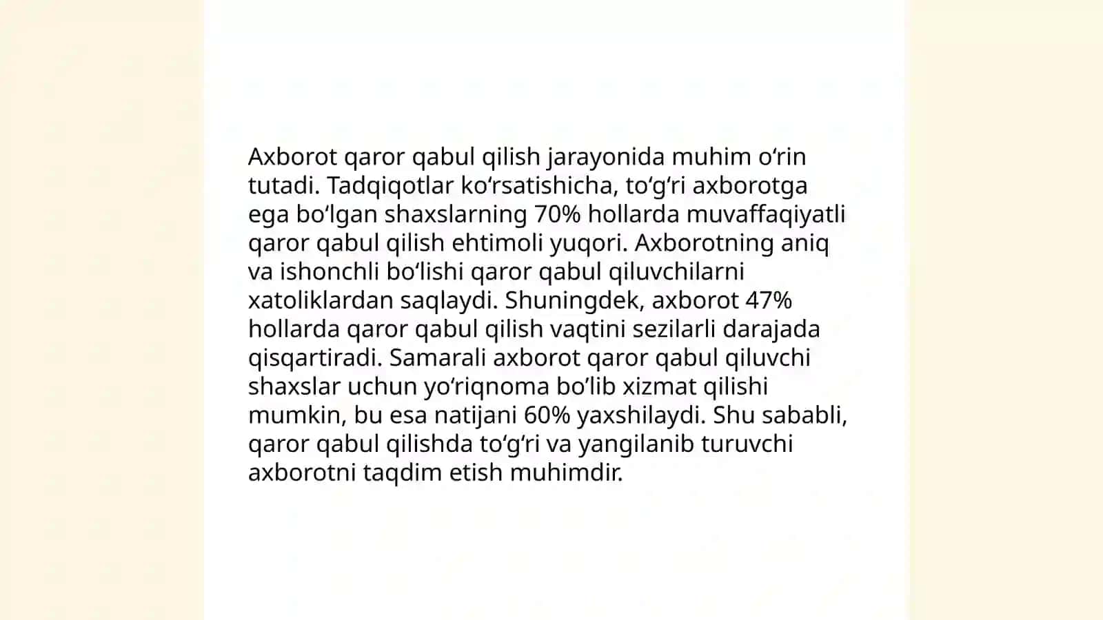 Boshqaruv qarorlarining sifati va samaradorligi 4