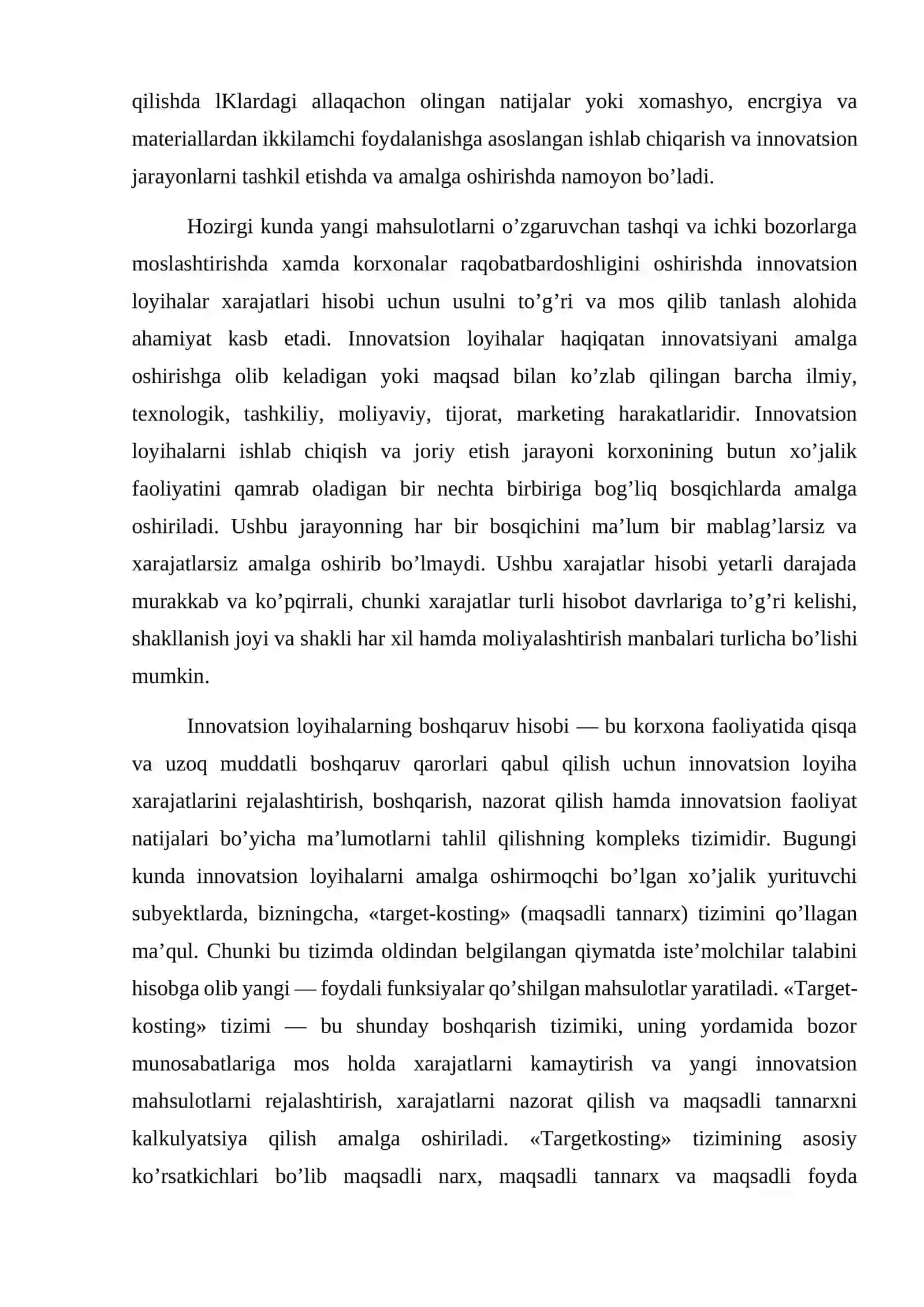 Korxonalarda investitsion loyihalarni baholash xususiyatlari 4