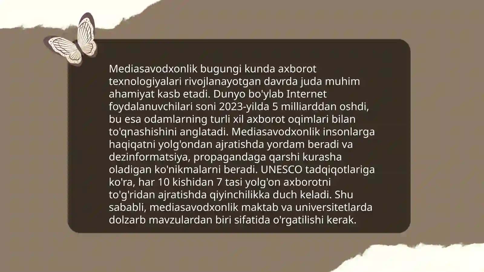 Mediasavodxonlik va fake news 4