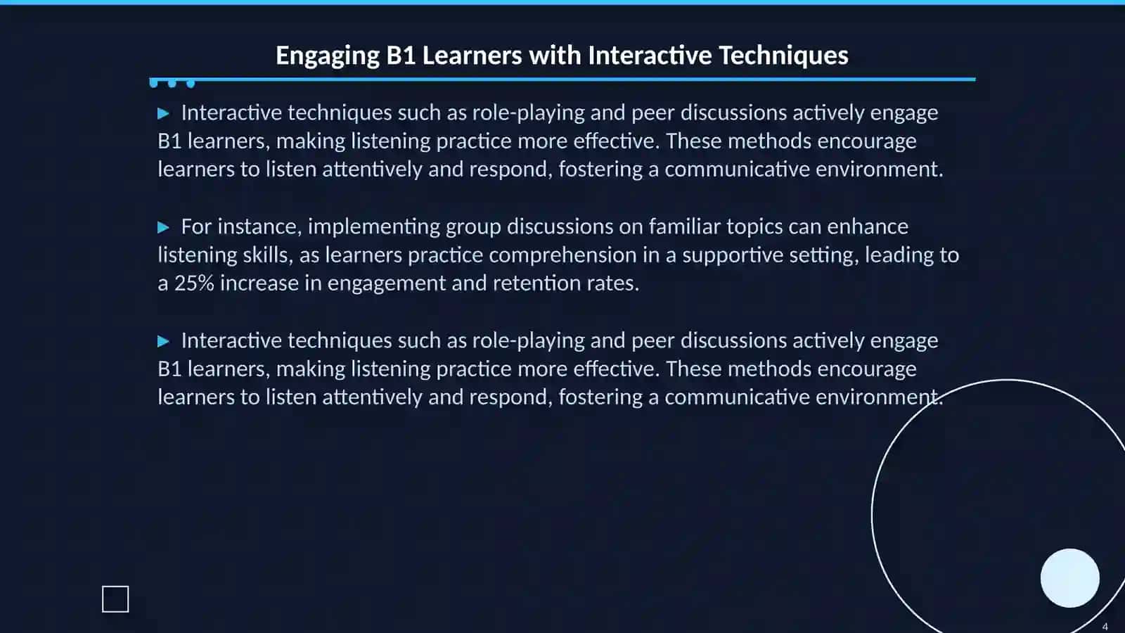 Interactive Methods for Engaging B1 Level Learners 4