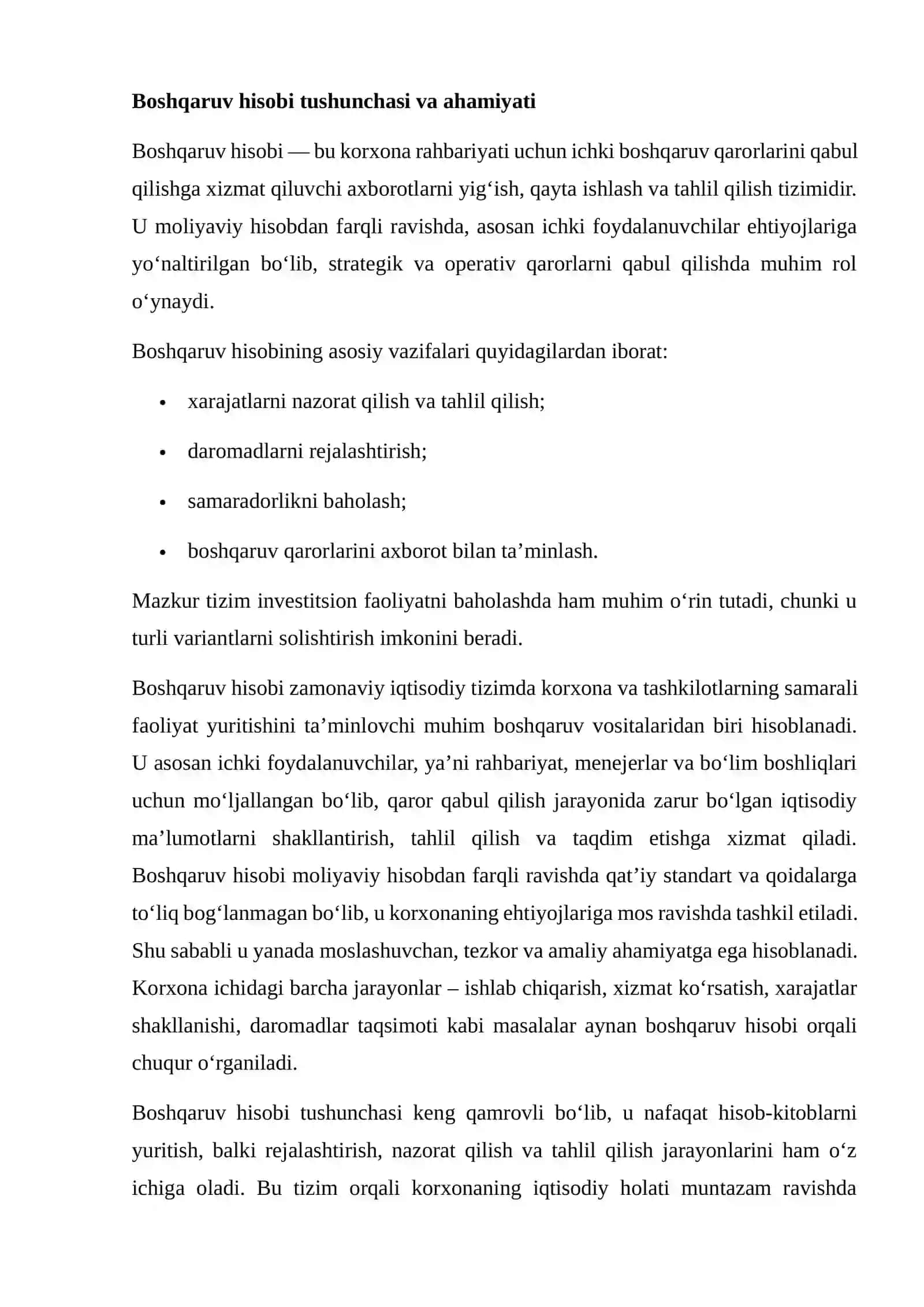 INVESTITSION QARORLARNI QABUL QILISHDA BOSHQARUV HISOBI 4