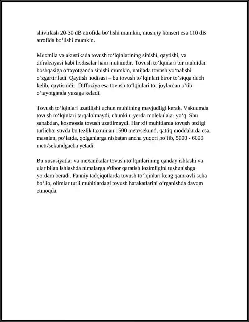 TOVUSH TOLQINLARI VA ULARNING HARAKTRISTIKALARI 4