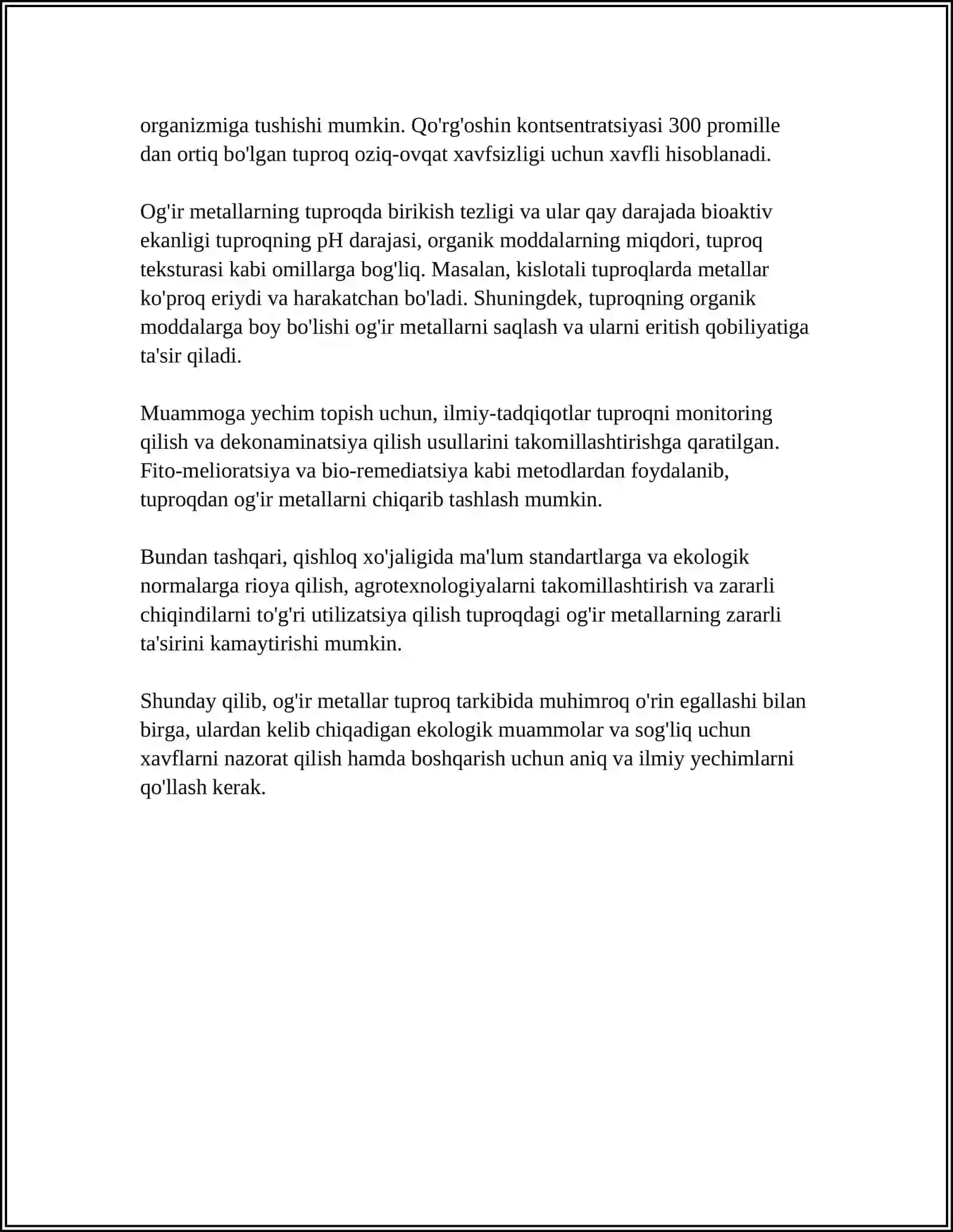 TUPROQNING OGIR METALLAR BILAN IFLOSLANISHI 4