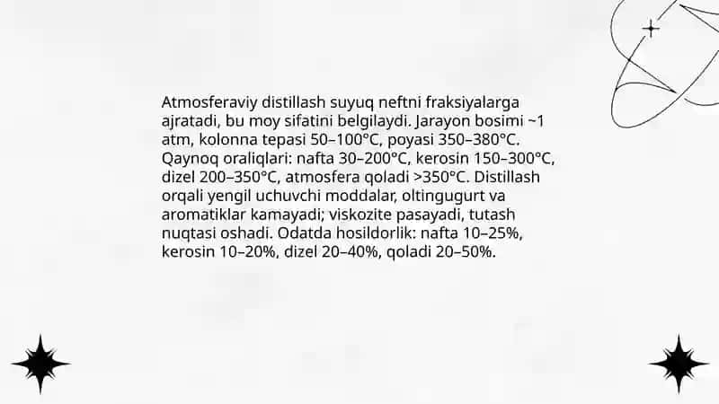 Neft fraksiyalaridan sifatli moylar olish 4