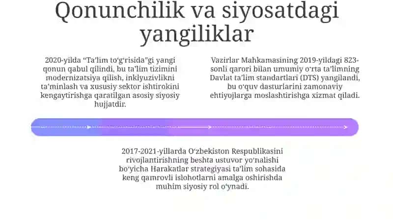 O'zbekiston Respublikasi ta'lim sohasi 4