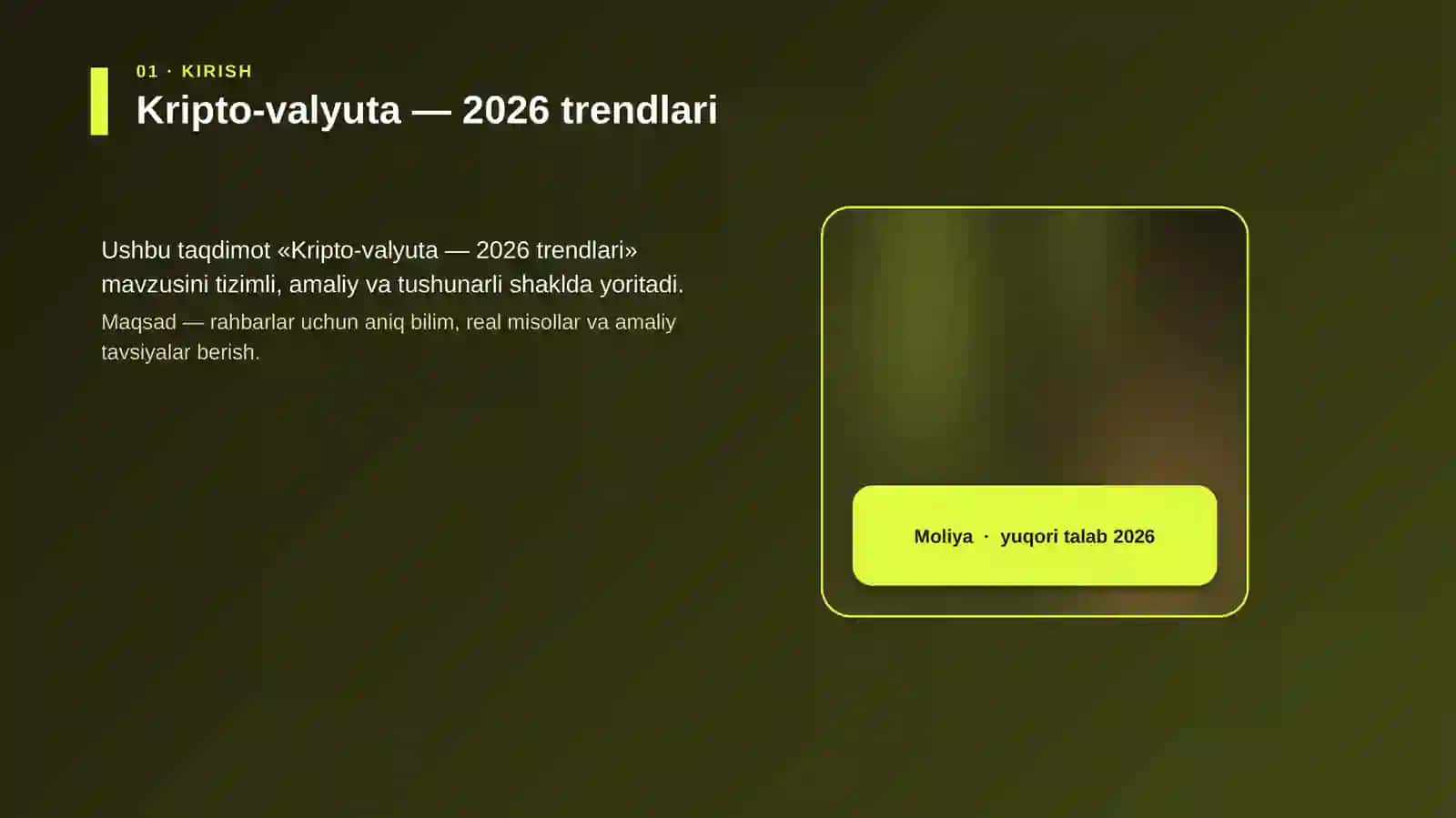Kripto-valyuta — 2026 trendlari 4