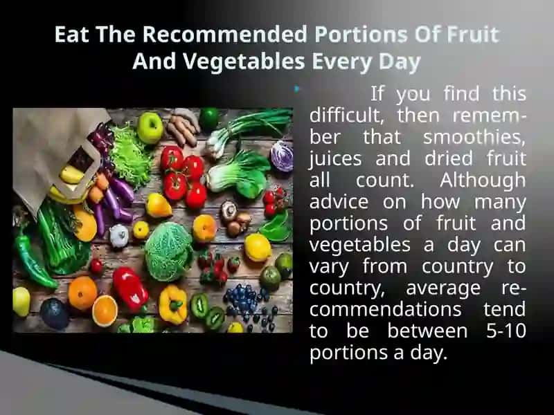 Ten tips for healthy eating 4