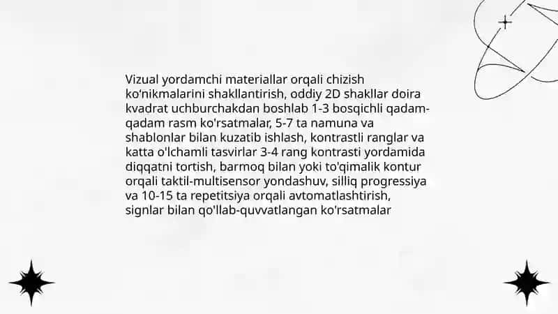 Maktabgacha yoshdagi zaif eshituvchi bolalarni rasm chizish koʻnikmalarini shakllantirish 4
