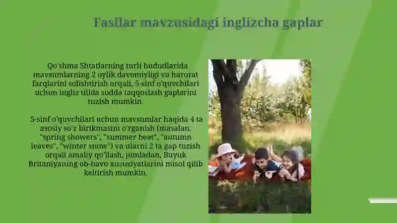 Seasons mavzusida 4