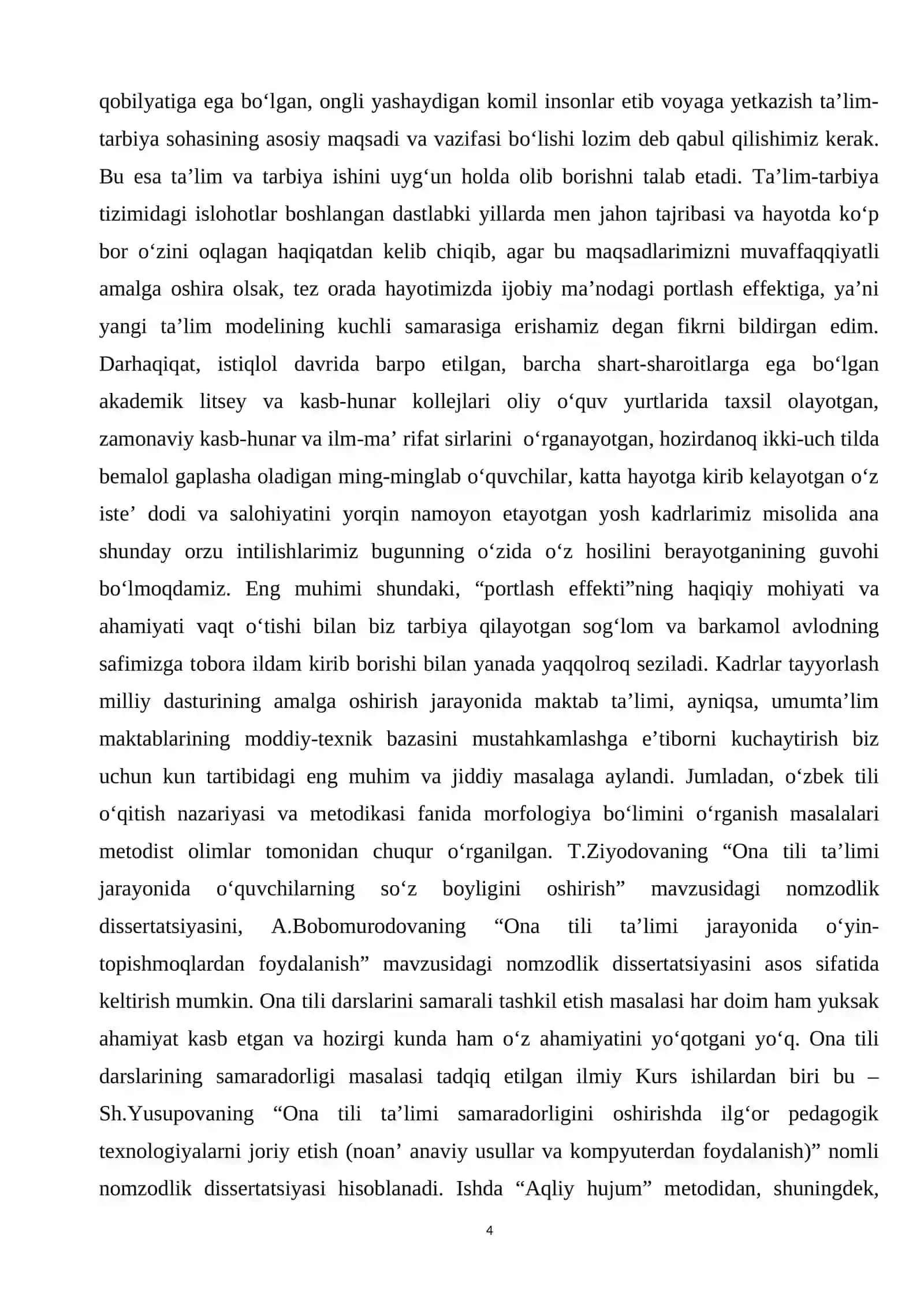 Oʻzbek tilshunosligida gap boʻlaklari nazariyasi 4